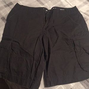 Black cargo shorts size 36